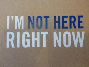 Gerade aus sich selbst verreist.